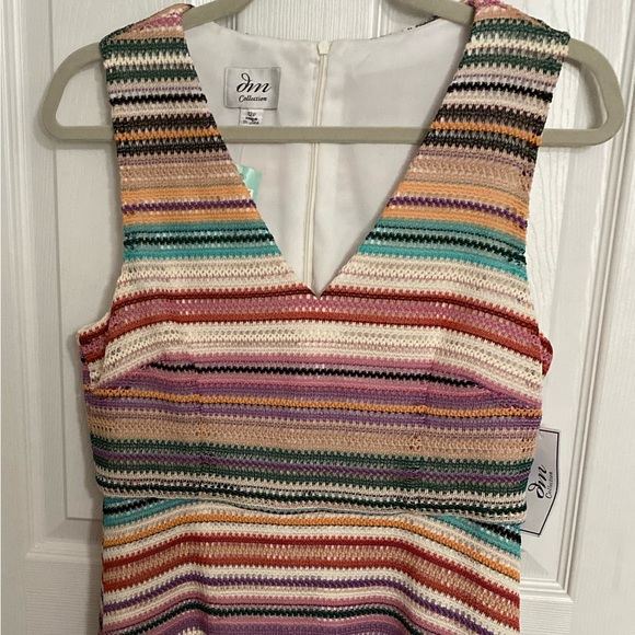 NWT - Multi color striped dress by DM Collection. - Picture 3 of 6